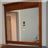 DM02. Cherry framed mirror. 41”h x 45”:w 
